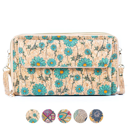 Damen horizontale Kork-Handytasche BAG-2347