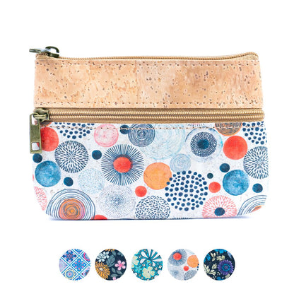Monedero de Corcho con Triple Cremallera BAG-2325