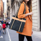 Women’s Cork & Webbing Shoulder Tote Bag BAGP-297