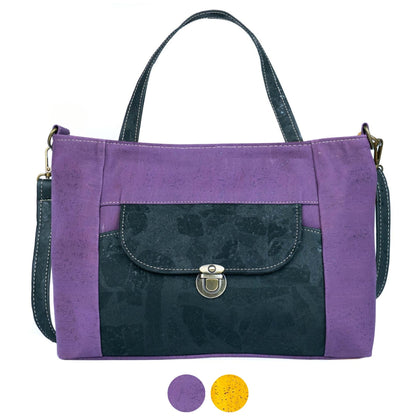 Bolso de Mano Elegante de Corcho Natural para Mujer BAGP-312