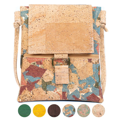 Kork Umhängetasche – Vegane Fold-Over Messenger-Tasche BAGP-346