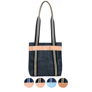 Women’s Cork & Webbing Shoulder Tote Bag BAGP-297