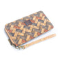 Cartera para tarjetas de corcho natural con cremallera y diseños variados para mujer BAG-2235