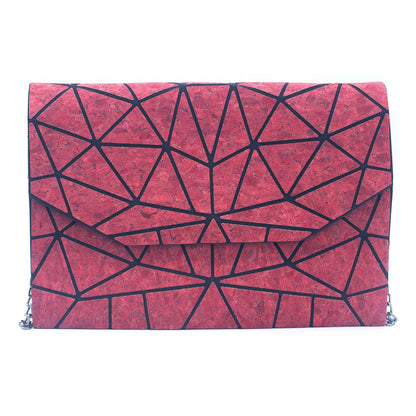 Cork Geometric Chain Crossbody cork Bag  BAG-2069