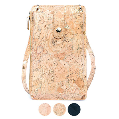 Schicke Natürliche Kork Damen Handytasche mit Kartenfächern BAG-2298