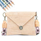 Bolso de Hombro de Corcho con Solapa Intercambiable - Bolso de Mano Vegano BAGP-354