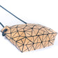 Bolso cruzado para mujer con diseño geométrico irregular de corcho - 2263