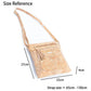 Women's Crossbody Bag in Natural Cork with Gold or Silver Accents BAG-2249