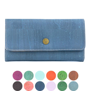 Women’s Natural Cork Long Wallet BAG-2351
