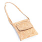 Natural Cork with Gold and Silver Accents - Women's Cork crossbody bag BAG-2251