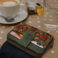 Damen Geldbörse aus Kork mit türkisfarbenem Muster BAG-2088