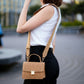 Chic Natural Cork Crossbody Bag with Gold Clasp BAG-2322