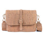 Elegante Umhängetasche aus Kork in Uni-Farbe für Damen BAG-2319