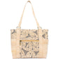 Kurk tote tas met ritsvak – vegan schouderhandtas voor dames BAGP-326