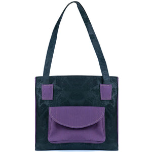 Cork Handbag for Women – Dual Tone Tote with Front Pocket BAGP-310