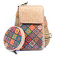 Natural Cork Women's Printed Phone Pouch with Detachable Coin Purse BAG-2310