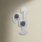Decorative ceramic rooster, known as the Rooster of Barcelos, a symbol of Portuguese heritage. It features colorful red details on the comb, wattle, and heart patterns on its white body, with "Portugal" on the blue base. Ideal as a decorative magnet.