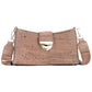 Elegante bolso bandolera de corcho con broche dorado y correa de algodón para mujer BAG-2320