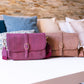 Elegante Umhängetasche aus Kork in Uni-Farbe für Damen BAG-2319