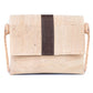 Kork Umhängetasche mit farbigem Streifen – Vegane Schultertasche BAGP-356