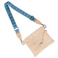 Cork Envelope Crossbody Bag with Interchangeable Strap - Vegan Clutch BAGP-354