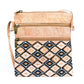 Cork Women's Double Zip Flower print Crossbody Bag BAG-2266