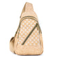 Bandolera de corcho con panel frontal estampado BOLSO-2369