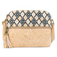 Bolso Bandolera de Corcho Natural para Mujer con Bolsillo de Cremallera y Borla BAG-2218