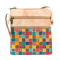 Cork Women's Double Zip Flower print Crossbody Bag BAG-2266