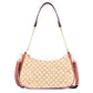 Boho-chice bedruckte Kork- & braune PU-Leder Umhängetasche BAG-2336-FGHI