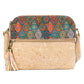 Bolso Bandolera de Corcho Natural para Mujer con Bolsillo de Cremallera y Borla BAG-2218