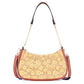 Boho-chice bedruckte Kork- & braune PU-Leder Umhängetasche BAG-2336-FGHI