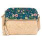 Bolso Bandolera de Corcho Natural para Mujer con Bolsillo de Cremallera y Borla BAG-2218