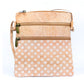Cork Women's Double Zip Flower print Crossbody Bag BAG-2266