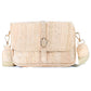 Elegante Umhängetasche aus Kork in Uni-Farbe für Damen BAG-2319