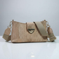 Elegante bolso bandolera de corcho con broche dorado y correa de algodón para mujer BAG-2320
