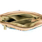 Dames kurk crossbody tas met drie lijnen rits BAG-2284