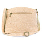 Dames kurk crossbody tas met drie lijnen rits BAG-2284