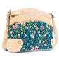 Dames kurk crossbody tas met drie lijnen rits BAG-2284