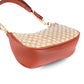 Boho-chice bedruckte Kork- & braune PU-Leder Umhängetasche BAG-2336-FGHI