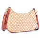 Boho-chice bedruckte Kork- & braune PU-Leder Umhängetasche BAG-2336-FGHI