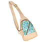 Bandolera de corcho con panel frontal estampado BOLSO-2369