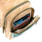 Bandolera de corcho con panel frontal estampado BOLSO-2369