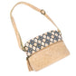 Bolso Bandolera de Corcho Natural para Mujer con Bolsillo de Cremallera y Borla BAG-2218