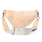 Natural Cork Sling Bag for Unisex with Adjustable Strap and Metal Zippers SLING-BAG-2312
