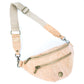 Natural Cork Sling Bag for Unisex with Adjustable Strap and Metal Zippers SLING-BAG-2312