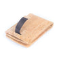 Billetera de Corcho Minimalista con Clip para Billetes Bloqueo RFID Plegable BAG-2276