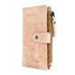 Chic Black and Natural Cork Women's Wallet with Gold Accents BAG-2303