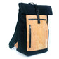 Mochila urbana para portátil de hombre con fusión de corcho y lona BAG-2286