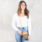 Bolsa Bandolera/Monedero para Teléfono de Corcho Natural para Mujer BAGD-2240
